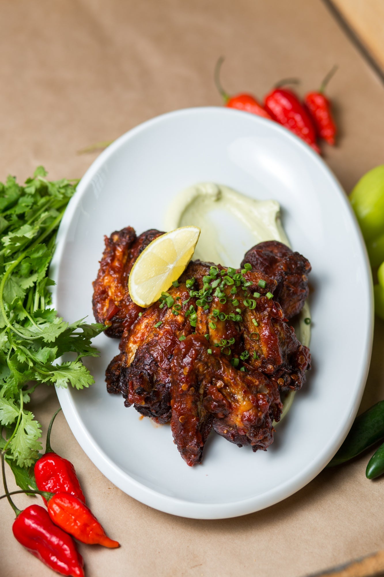 Roasted Chicken Marinated in Lemon and Chilli Paste