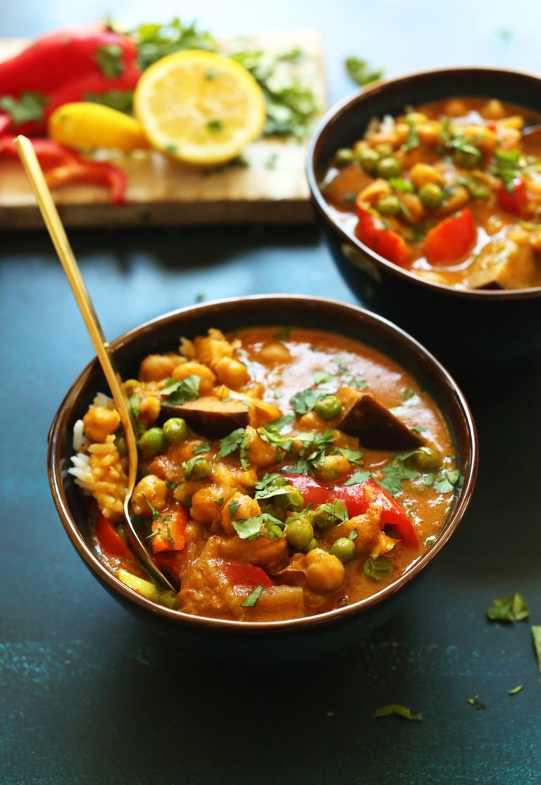 Coconut Red Curry with Chickpeas
