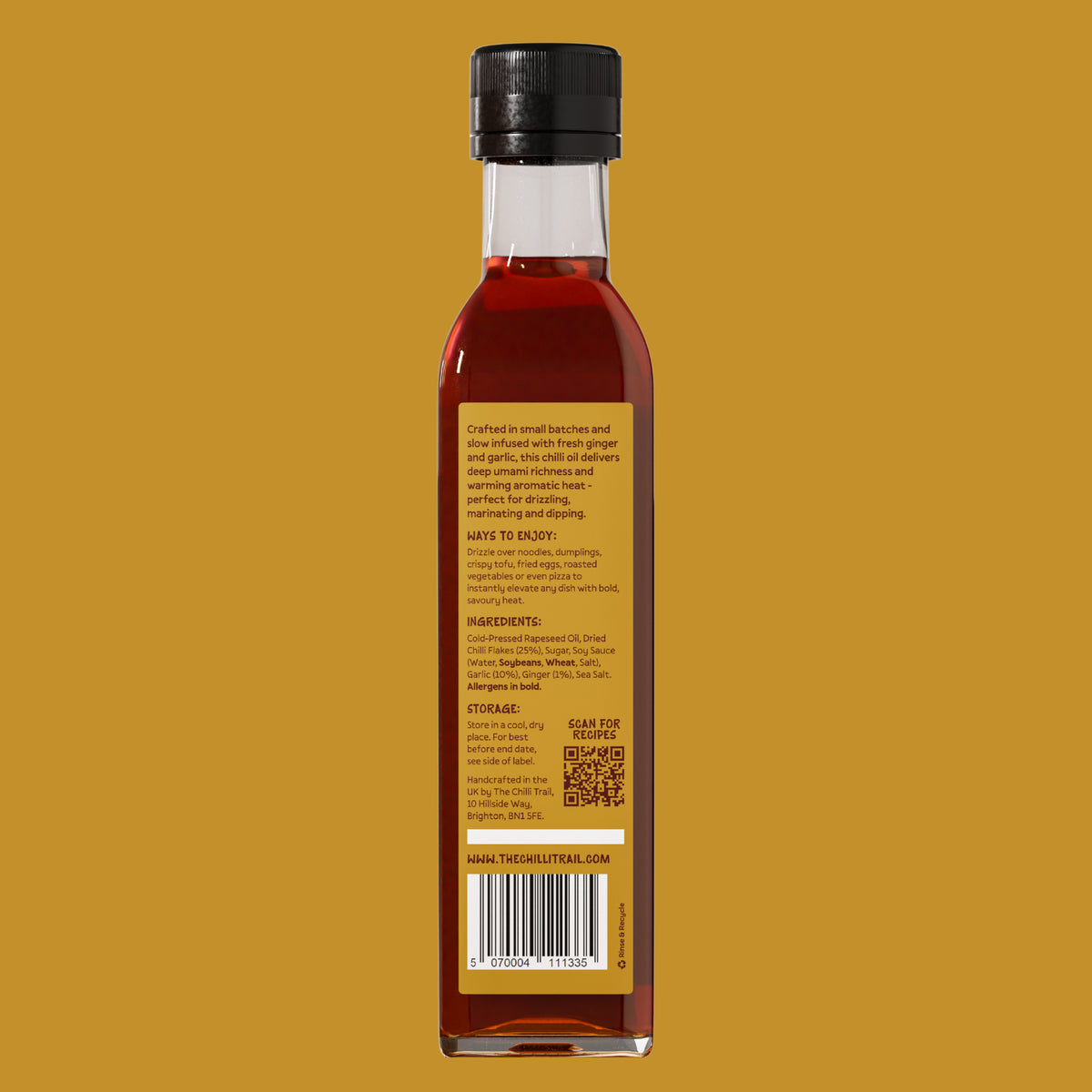 Garlic & Ginger Infused Chilli Oil